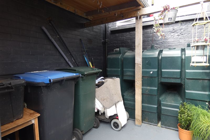 Rear Yard with Cellar/Storage area.- click for photo gallery